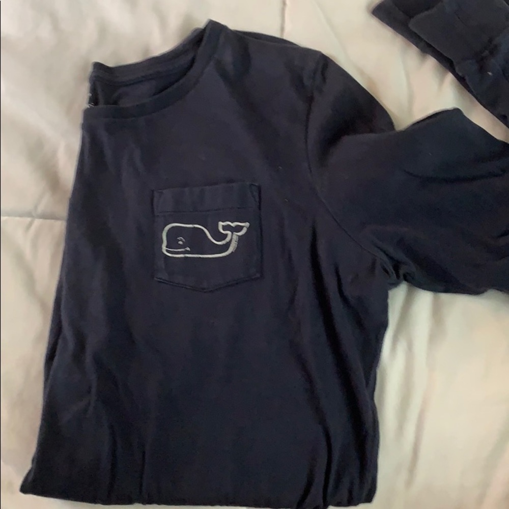 Navy vineyard vines long sleeve